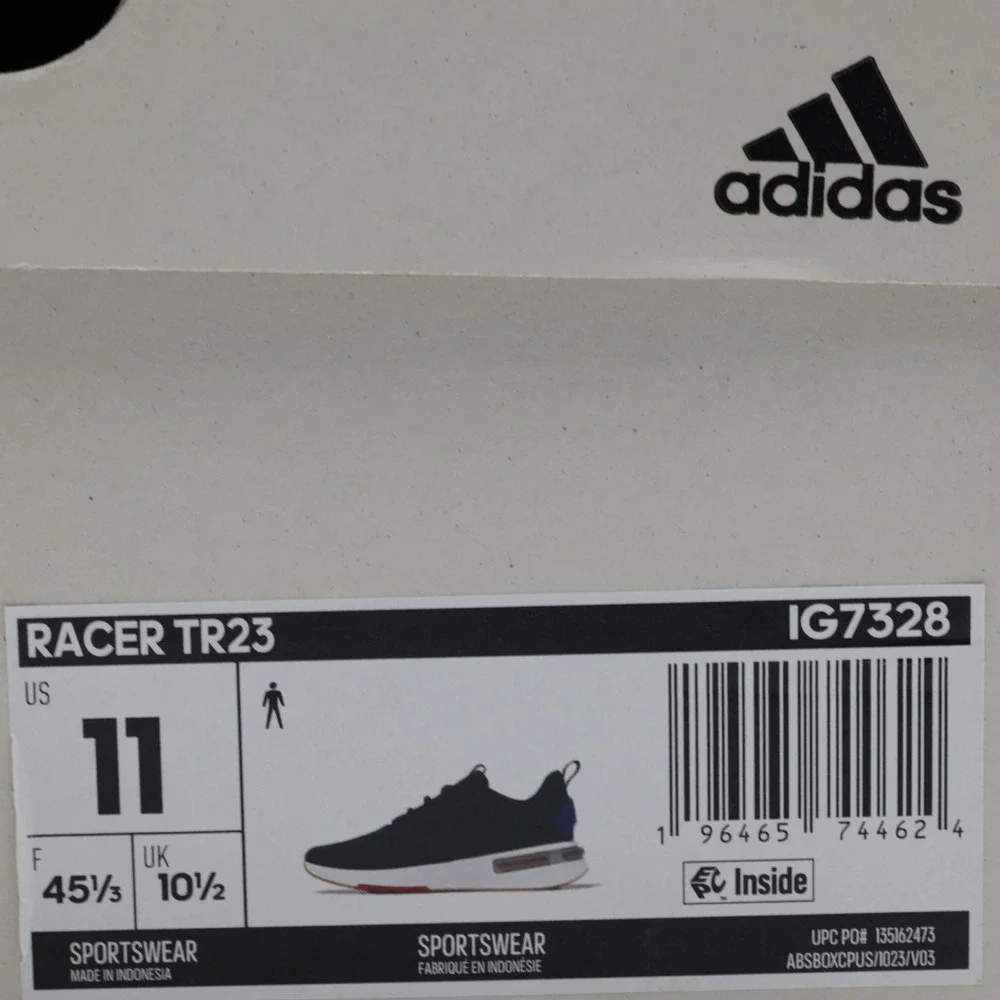 Adidas‎ Men's Race TR23 Running Shoes Black Size 11 Cushioned Low Top Comfort